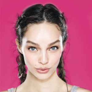 Woman with clean eyes